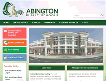 Tablet Screenshot of abingtonps.org